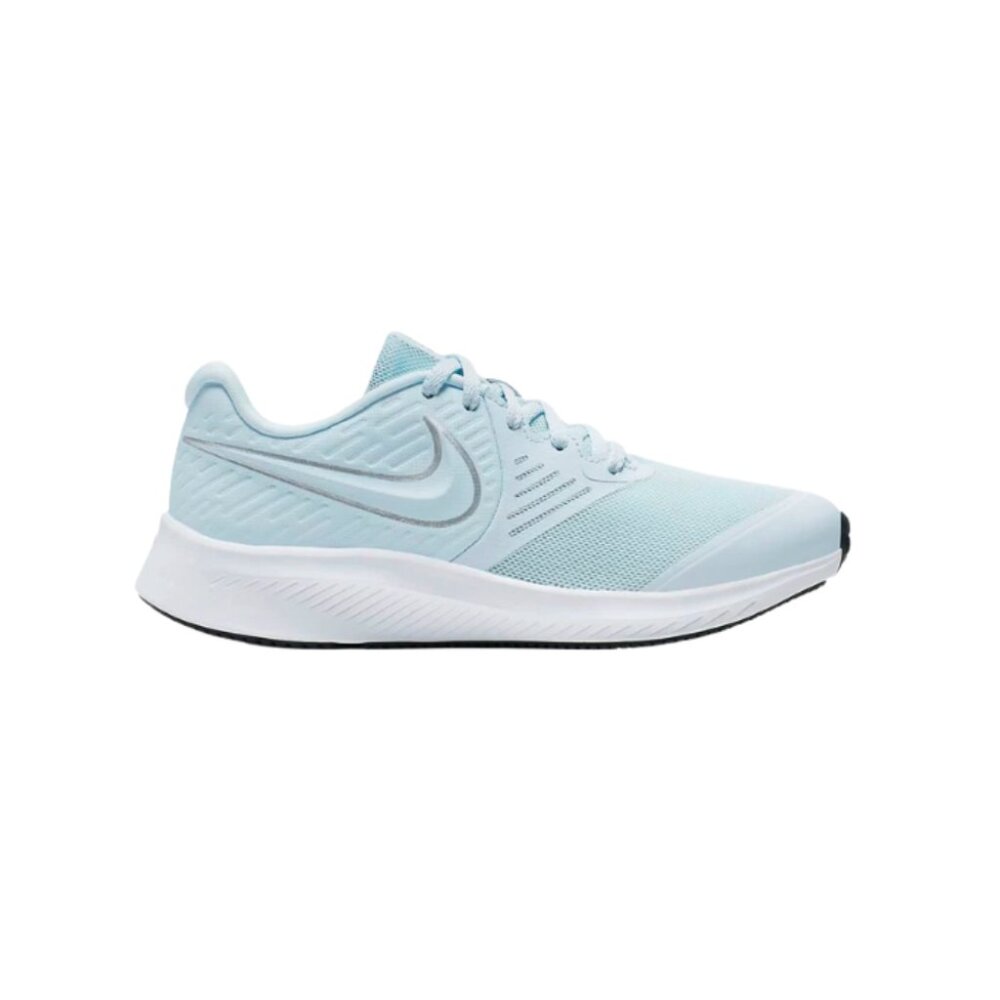 Nike Boy's Star Runner 2 (GS) | Blue Metallic Silver Volt - AQ3542 401